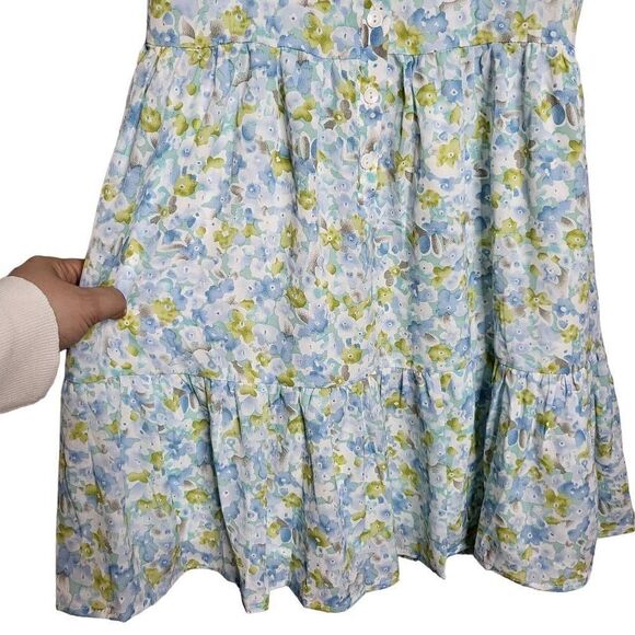 Toby Heart Ginger Floral Sleeveless Boho Mini Dress Size XS - Picture 4 of 9